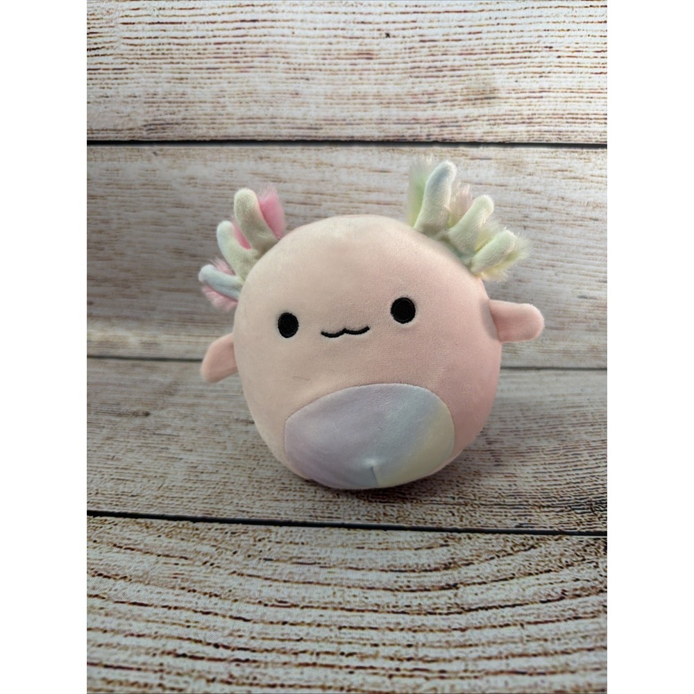 Squishmallow Archie 5" Pink Axolotl Plush Rainbow Soft Toy Stuffed Animal Used